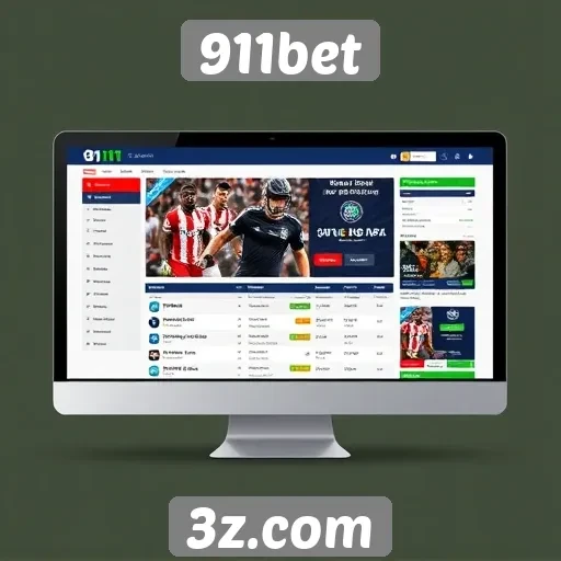Interface e usabilidade do site 911bet